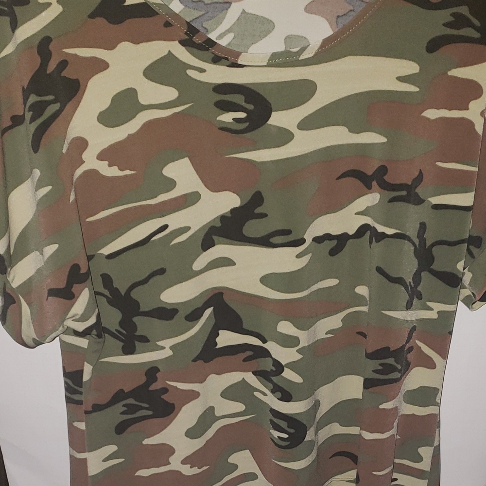 Rockwood Street•Camouflage•Army Green Ladies Tunic